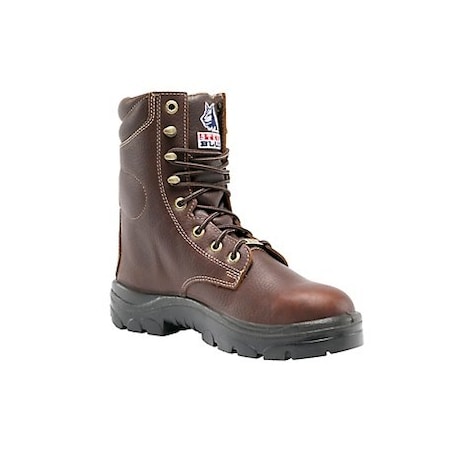 Portland 8 High Soft Toe Boots, Oak Brown, Size 11-Wide